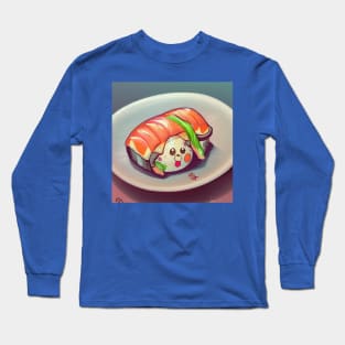 Kawaii Anime Sushi Long Sleeve T-Shirt